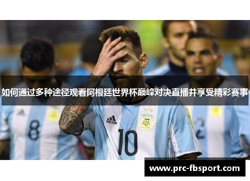 如何通过多种途径观看阿根廷世界杯巅峰对决直播并享受精彩赛事